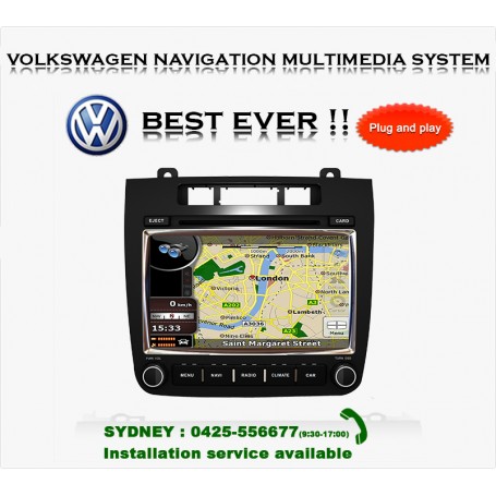 VW VOLKSWAGEN TOUAREG SAT NAV GPS DVD BLUETOOTH IPOD USB RADIO STEREO NAVIGATION